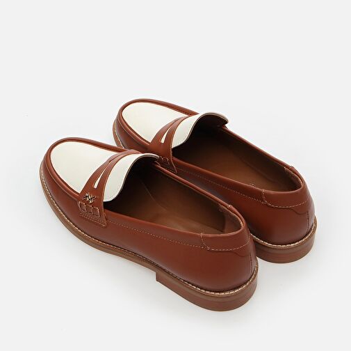Hotiç Taba-Beyaz Kadın Deri Loafer 01AYH288500A374 - Görsel 6