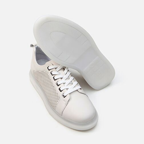 Hakiki Deri Bej Erkek Günlük Ayakkabı - Görsel 7