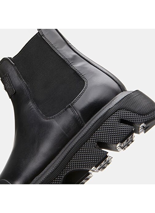 Hakiki Deri Siyah Erkek Günlük Bot - Görsel 2