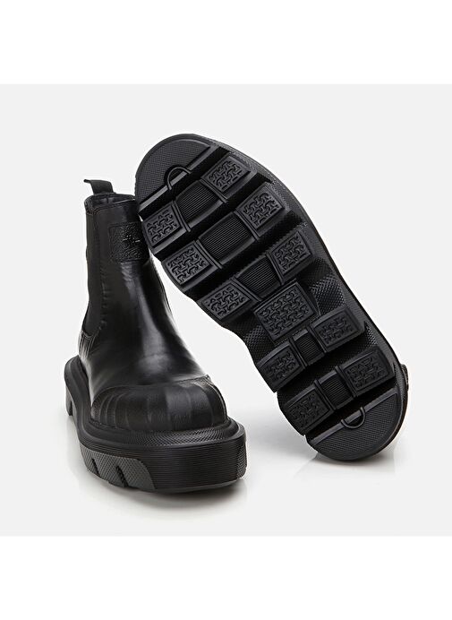 Hakiki Deri Siyah Erkek Günlük Bot - Görsel 3