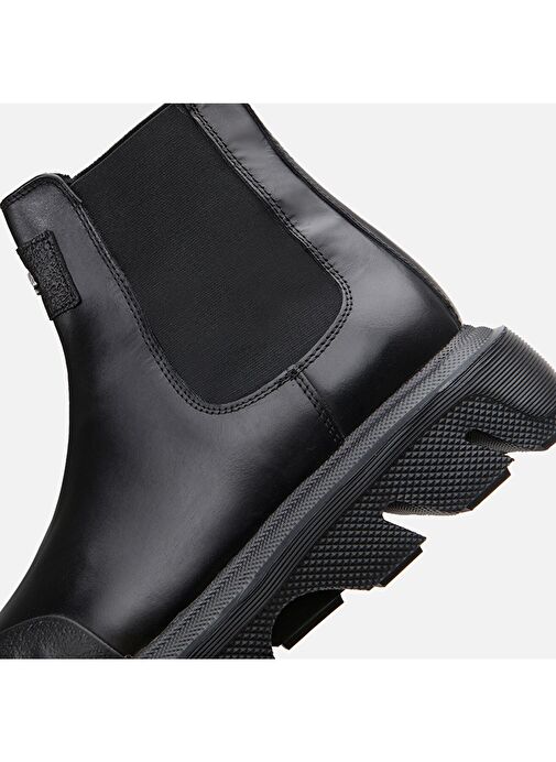 Hakiki Deri Siyah Erkek Günlük Bot - Görsel 5