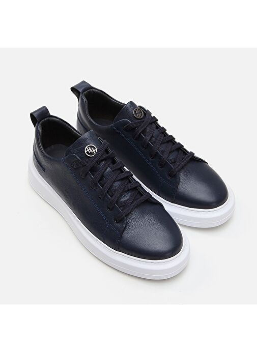Hotiç Lacivert Erkek Deri Günlük Ayakkabı 02AYH281320A680 - Görsel 3
