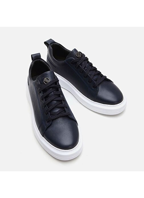 Hotiç Lacivert Erkek Deri Günlük Ayakkabı 02AYH281320A680 - Görsel 4