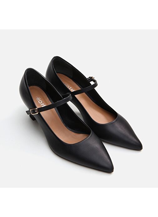 Hotiç Siyah Kadın Deri Stiletto 01AYH290860A100 - Görsel 5