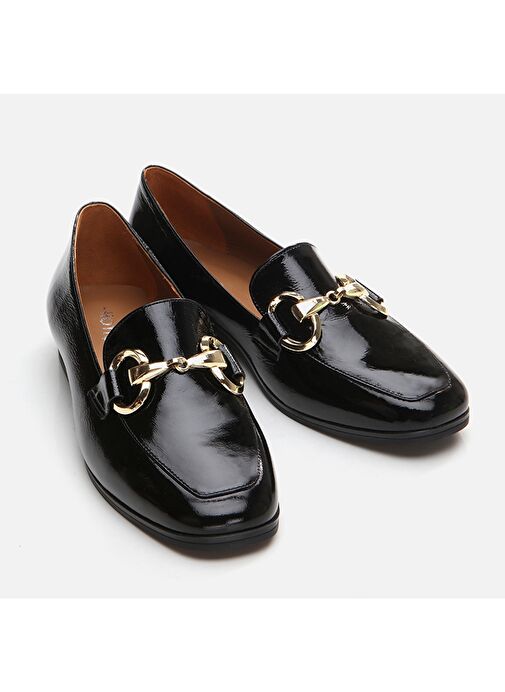 Hotiç Siyah Kadın Deri Loafer 01AYH290990A100 - Görsel 4