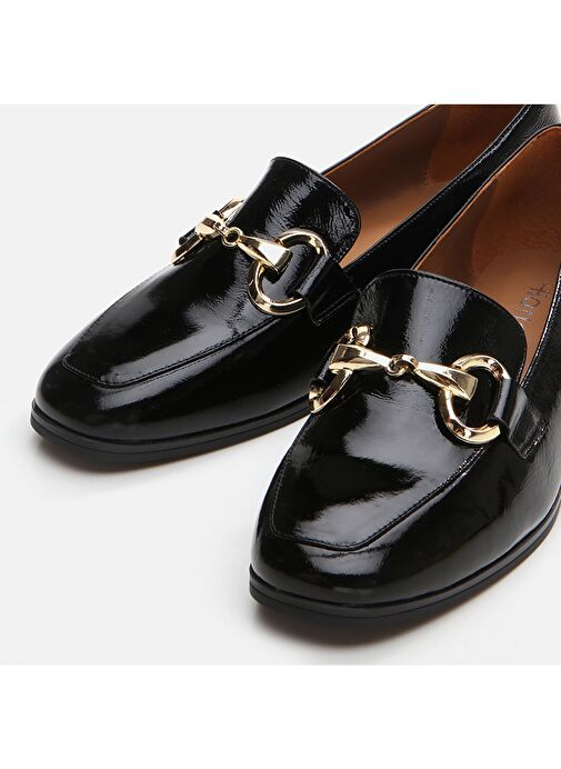 Hotiç Siyah Kadın Deri Loafer 01AYH290990A100 - Görsel 5