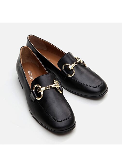 Hotiç Siyah Kadın Deri Loafer 01AYH291000A100 - Görsel 4