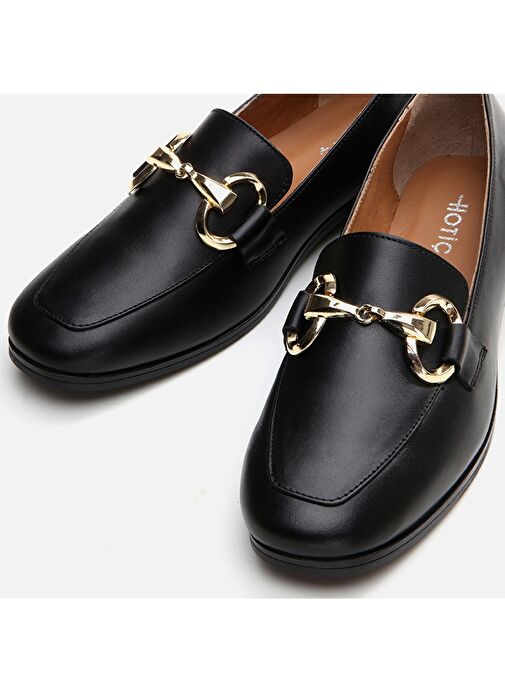 Hotiç Siyah Kadın Deri Loafer 01AYH291000A100 - Görsel 5