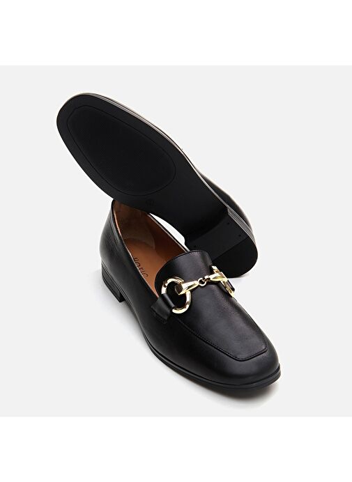 Hotiç Siyah Kadın Deri Loafer 01AYH291000A100 - Görsel 7