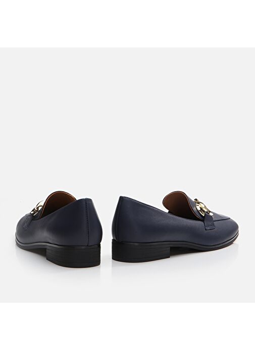 Hotiç Lacivert Kadın Deri Loafer 01AYH291000A680 - Görsel 6