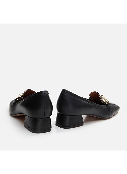 Hotiç Siyah Kadın Deri Topuklu Ayakkabı 01AYH291010A100 - Görsel 6