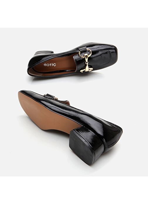 Hotiç Siyah Kadın Deri Topuklu Ayakkabı 01AYH291020A100 - Görsel 5