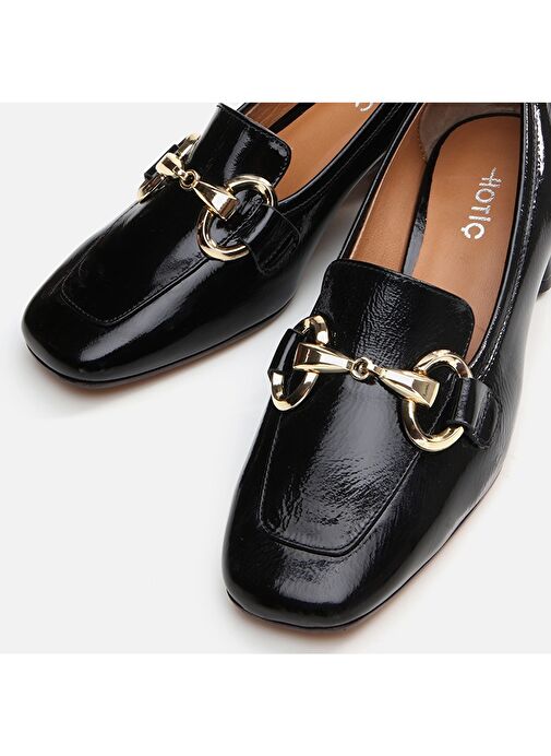 Hotiç Siyah Kadın Deri Topuklu Ayakkabı 01AYH291020A100 - Görsel 6