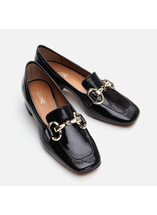 Hotiç Siyah Kadın Deri Topuklu Ayakkabı 01AYH291020A100 - Görsel 7