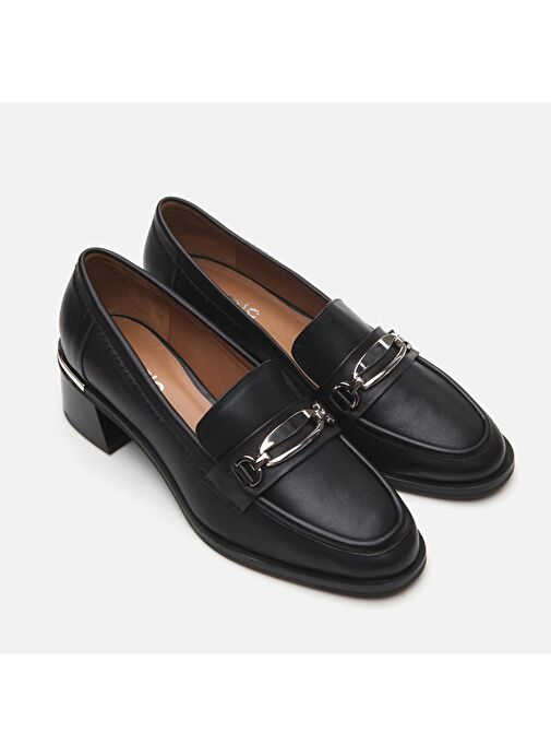 Hotiç Siyah Kadın Deri Loafer 01AYH291040A100 - Görsel 3