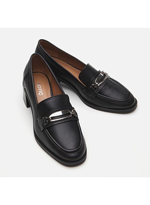 Hotiç Siyah Kadın Deri Loafer 01AYH291040A100 - Görsel 4
