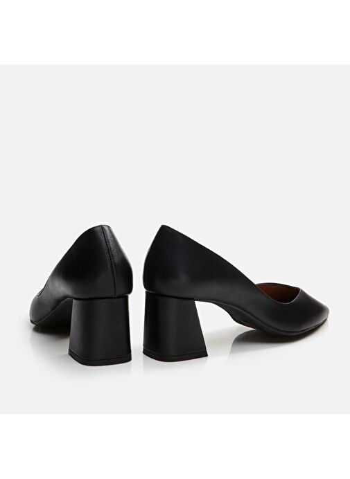 Hotiç Siyah Kadın Deri Topuklu Ayakkabı 01AYH291210A100 - Görsel 5