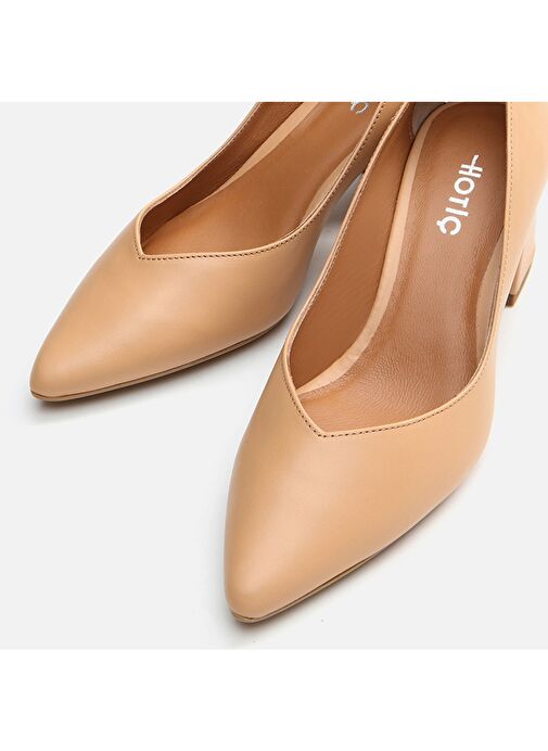 Hotiç Camel Kadın Deri Topuklu Ayakkabı 01AYH291210A340 - Görsel 4