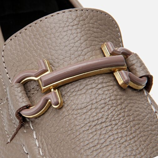 Hotiç Gri Kadın Deri Loafer 01AYH291330A230 - Görsel 6