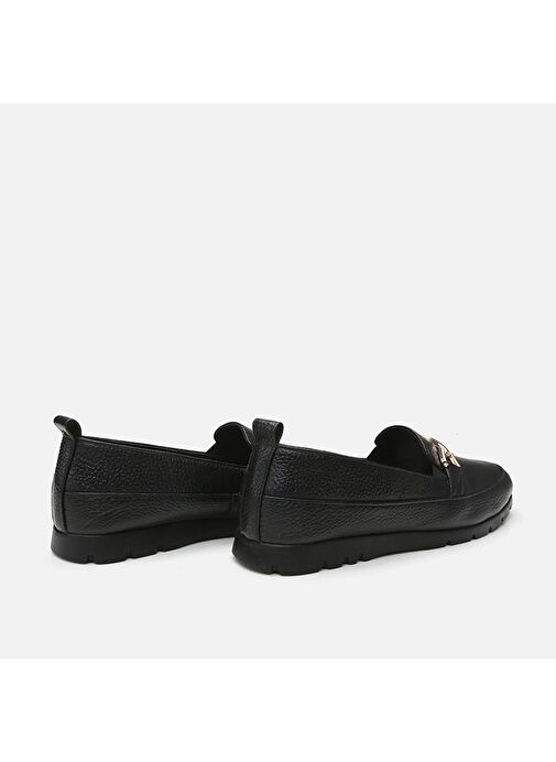 Hotiç Siyah Kadın Deri Loafer 01AYH291480A100 - Görsel 5