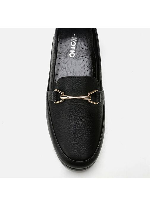 Hotiç Siyah Kadın Deri Loafer 01AYH291480A100 - Görsel 7