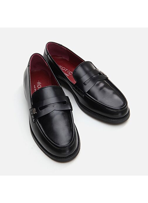 Hotiç Siyah Kadın Deri Loafer 01AYH291700A100 - Görsel 4