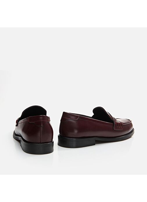 Hotiç Bordo Kadın Deri Loafer 01AYH291700A780 - Görsel 6
