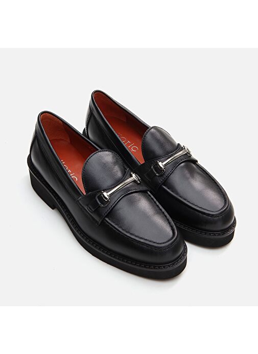 Hotiç Siyah Kadın Deri Loafer 01AYH291730A100 - Görsel 3