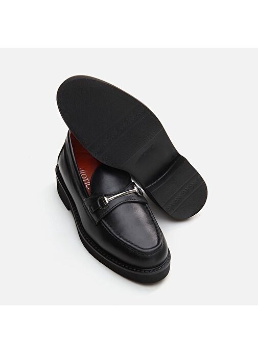 Hotiç Siyah Kadın Deri Loafer 01AYH291730A100 - Görsel 7