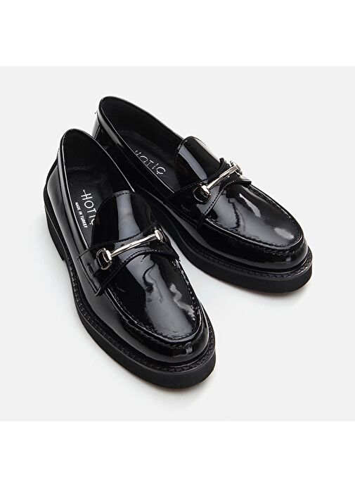 Hotiç Siyah Kadın Deri Loafer 01AYH291740A100 - Görsel 4