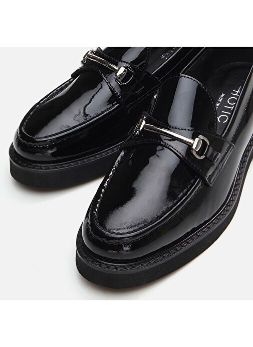 Hotiç Siyah Kadın Deri Loafer 01AYH291740A100 - Görsel 5