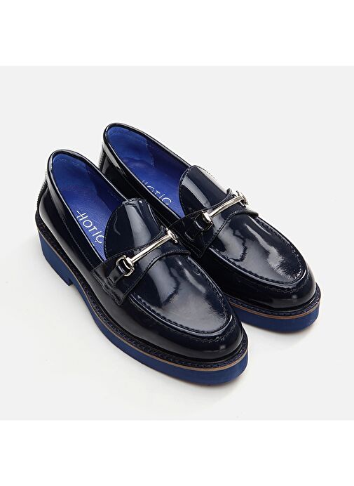 Hotiç Lacivert Kadın Deri Loafer 01AYH291740A680 - Görsel 3
