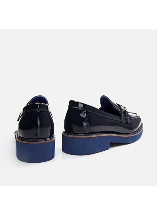 Hotiç Lacivert Kadın Deri Loafer 01AYH291740A680 - Görsel 6