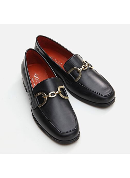 Hotiç Siyah Kadın Deri Loafer 01AYH291750A100 - Görsel 4