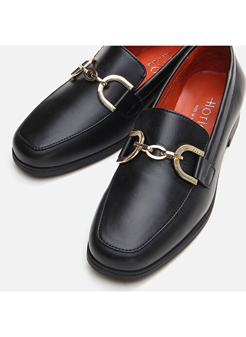 Hotiç Siyah Kadın Deri Loafer 01AYH291750A100 - Görsel 5