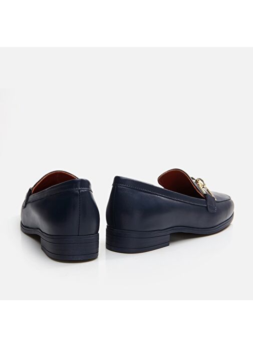 Hotiç Lacivert Kadın Deri Loafer 01AYH291750A680 - Görsel 6