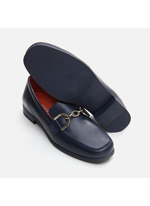 Hotiç Lacivert Kadın Deri Loafer 01AYH291750A680 - Görsel 7