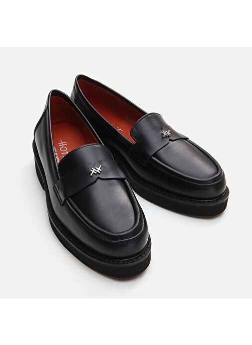 Hotiç Siyah Kadın Deri Loafer 01AYH291760A100 - Görsel 4