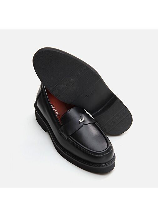 Hotiç Siyah Kadın Deri Loafer 01AYH291760A100 - Görsel 7