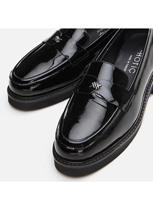 Hotiç Siyah Kadın Rugan Loafer 01AYH291770A100 - Görsel 5