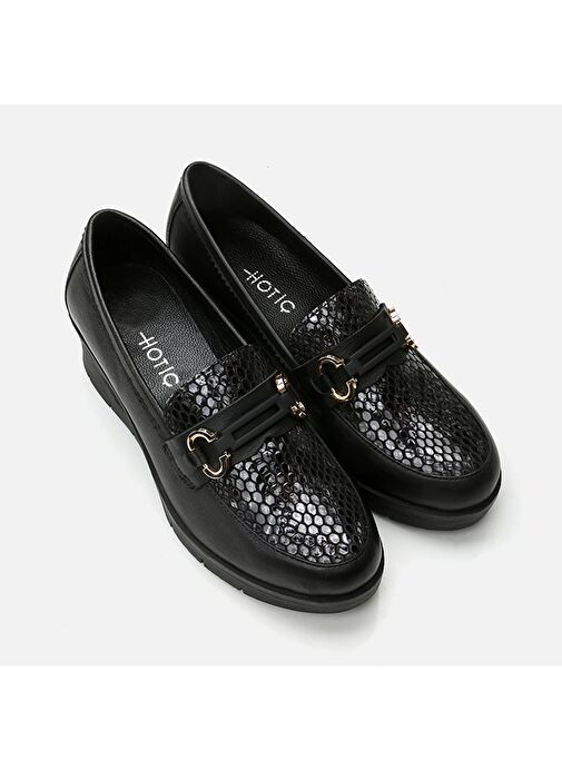 Hotiç Siyah Kadın Deri Loafer 01AYH291260A125 - Görsel 3