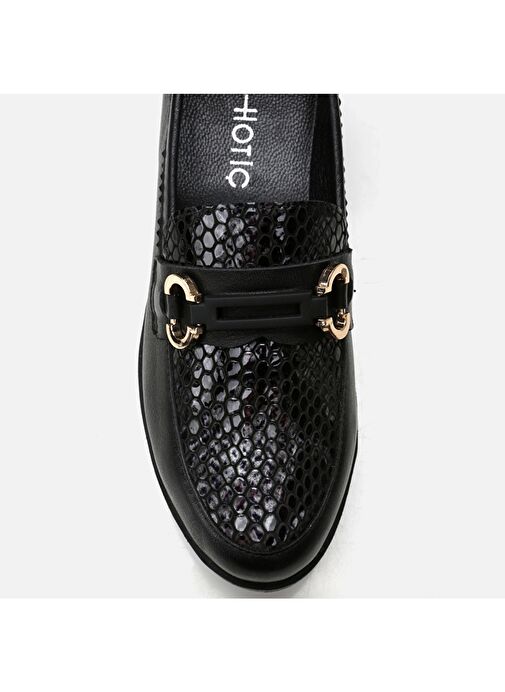 Hotiç Siyah Kadın Deri Loafer 01AYH291260A125 - Görsel 6