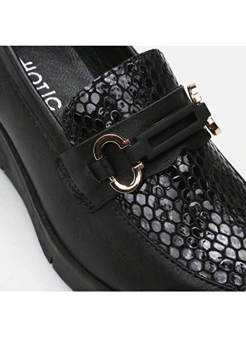 Hotiç Siyah Kadın Deri Loafer 01AYH291260A125 - Görsel 7