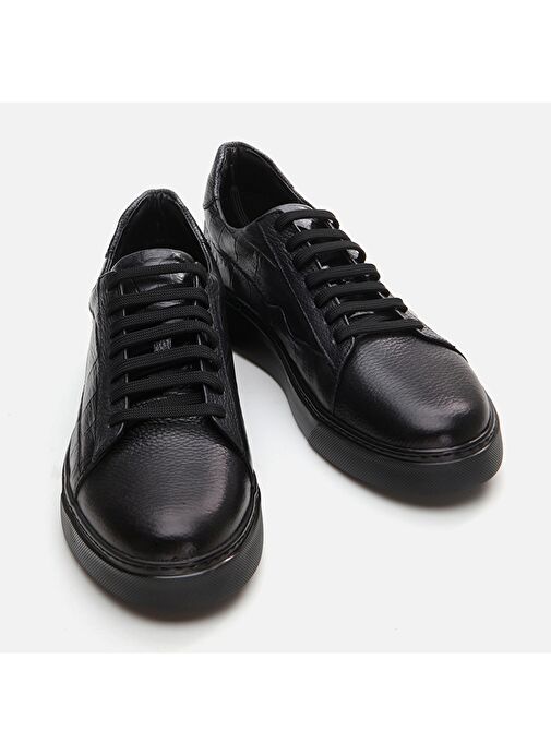 Hotiç Siyah Erkek Deri Günlük Ayakkabı 02AYH292000A100 - Görsel 4