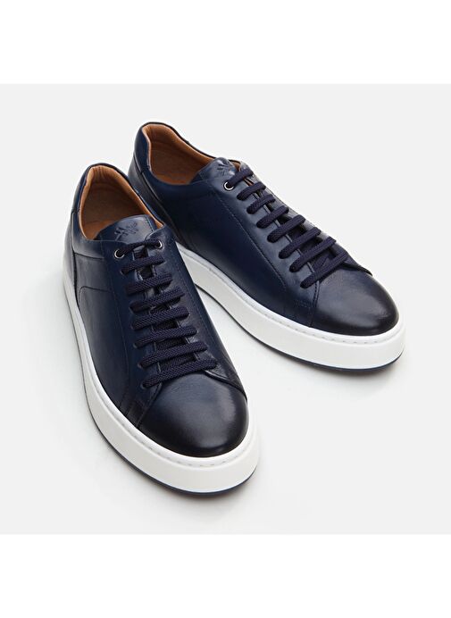 Hotiç Lacivert Erkek Deri Günlük Ayakkabı 02AYH292340A680 - Görsel 4