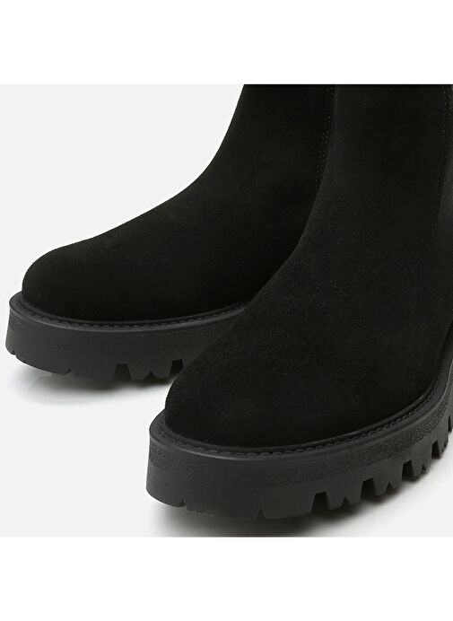 Hakiki Deri Siyah Erkek Günlük Bot - Görsel 4