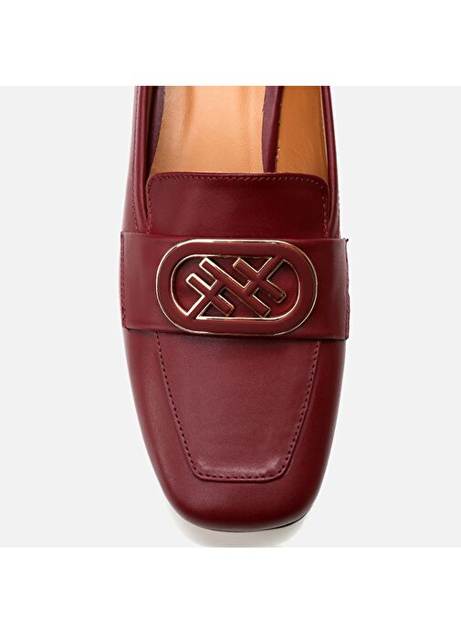 Hotiç Bordo Kadın Deri Loafer 01AYH293440A780 - Görsel 6