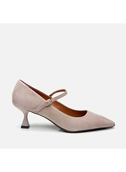 Hotiç Vizon Kadın Süet Topuklu Ayakkabı 01AYH293450A450 - Görsel 2