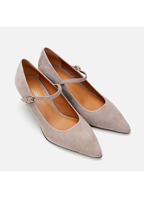 Hotiç Vizon Kadın Süet Topuklu Ayakkabı 01AYH293450A450 - Görsel 3