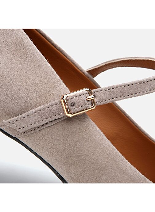 Hotiç Vizon Kadın Süet Topuklu Ayakkabı 01AYH293450A450 - Görsel 4